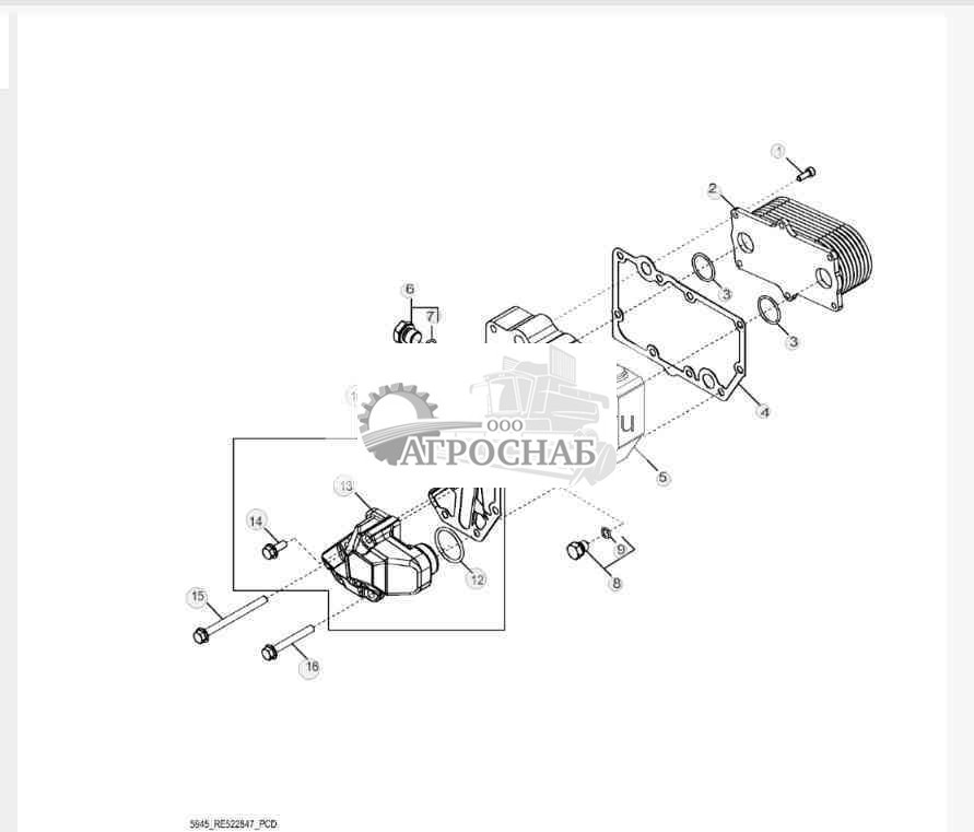 5945 Маслоохладитель 